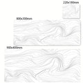 Art Mousepad 900X400 Black White Desk Protector Mat on the Table Pads Laptop Computer Mat Strata Liquid Mouse Pad Xxl Desk Mats